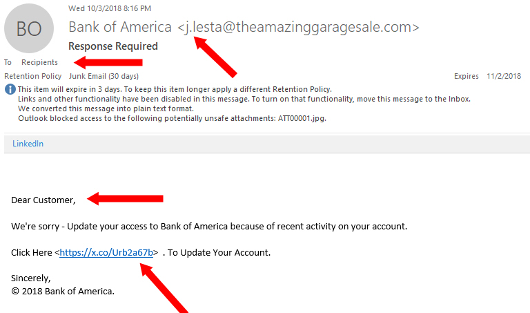 Phishing Email